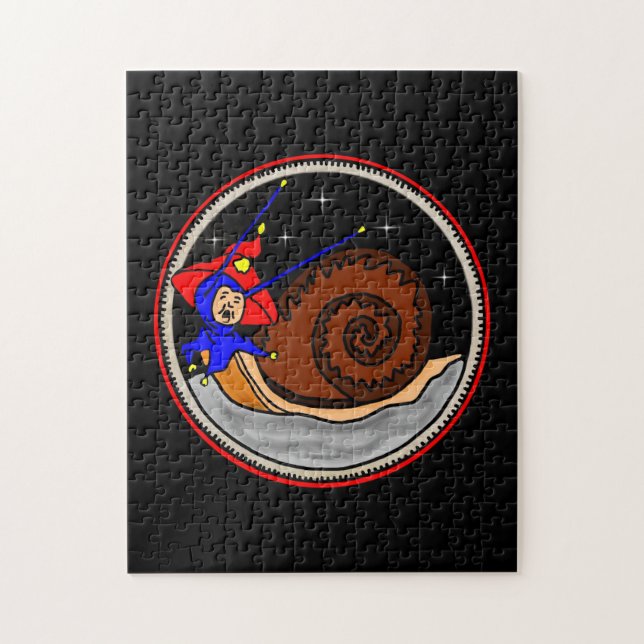 Seltsame Alien auf dem Mondpuzzle Puzzle (Vertikal)