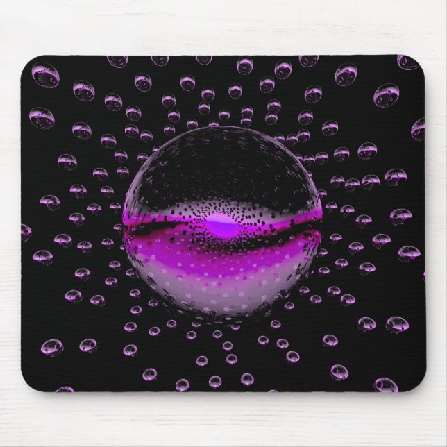 Seltsame Alien Orbs, die ein weich rosa Licht auss Mousepad (Vorne)