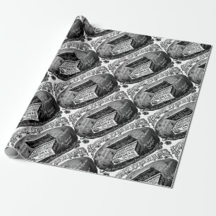 Seltsame alte Kartoffelwerbung Geschenkpapier
