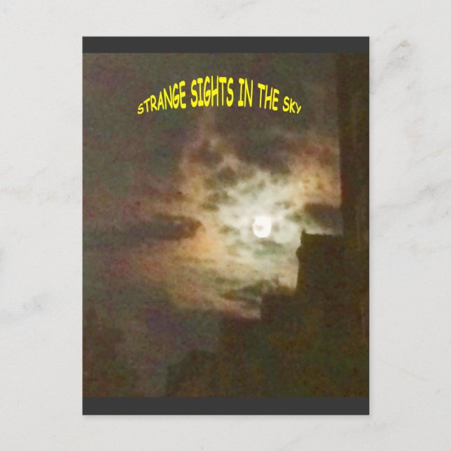 Seltsame Blicke auf den Himmel Postkarte (Vorderseite)