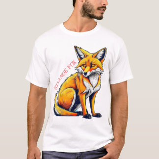 Seltsame Fuchs sitzen T-Shirt
