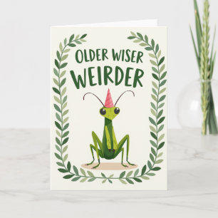 Seltsame Käfer-Geburtstagskarte Karte