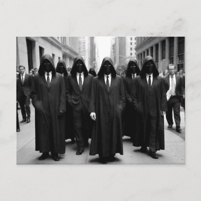 Seltsame, kaputte Menschen Postkarte (Vorderseite)