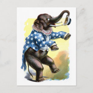 Seltsame Kreaturen - Elefant Postkarte