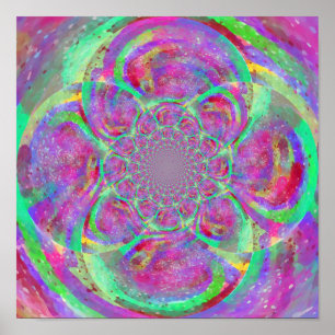 Seltsame Kunst, coole Vibes Kunst druck Poster