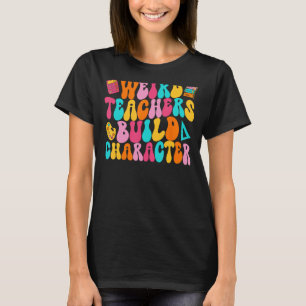 Seltsame Lehrer bauen Charakter Groovy Wavy Retro  T-Shirt