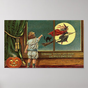 Seltsame Lichter werden zu Halloween,  Poster