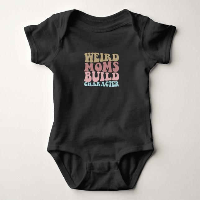Seltsame Mamas erstellen Charakter Funny Mother Da Baby Strampler (Vorderseite)