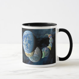 Seltsame neue Welten Alien Planet Montage Tasse