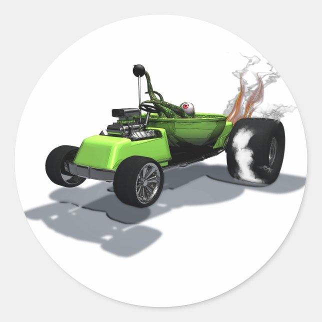 Seltsame Räder für mobile Aufkleber (Vorderseite)