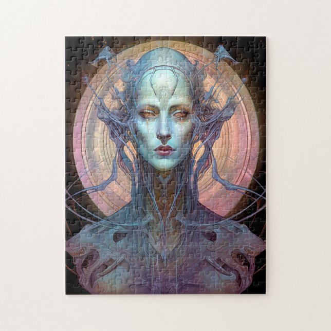 Seltsame Surreal Alien Woman Art Puzzle (Vertikal)