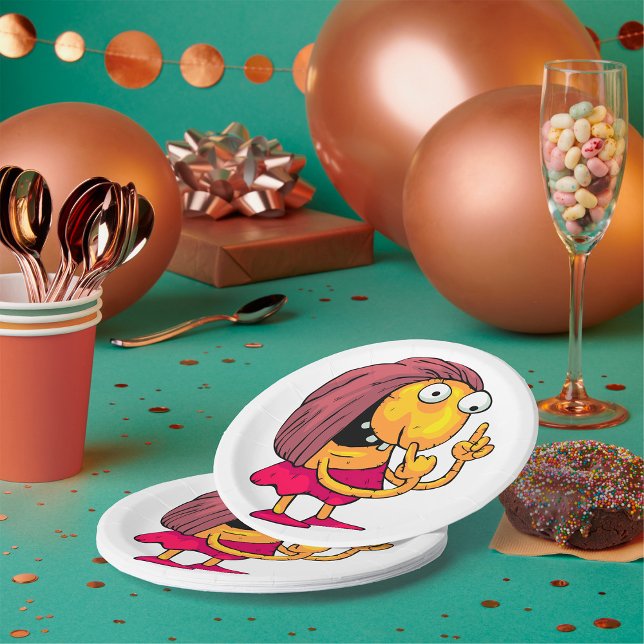 Seltsame Teller für Frauenpapiere (Von Creator hochgeladen)