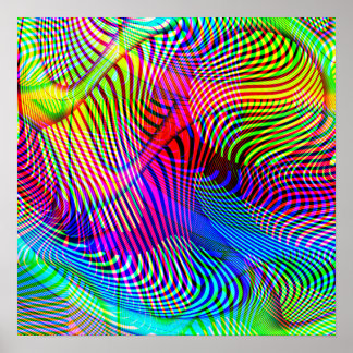 Seltsame Träume psychedelische Lichtshow Poster