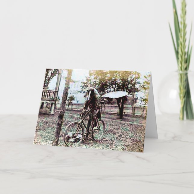 Seltsame und lustige Vintage Geburtstagskarte Karte (Vorderseite)