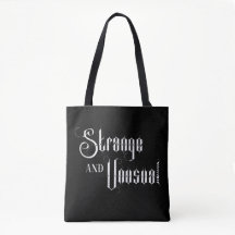 Seltsame und ungewöhnliche gothische Text-Tasche