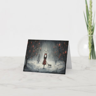 Seltsame ungewöhnliche Weihnachtskarten Feiertagskarte