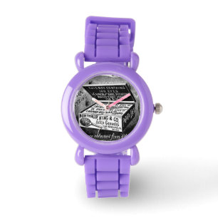 Seltsame Vintage Kartoffelwerbung Armbanduhr