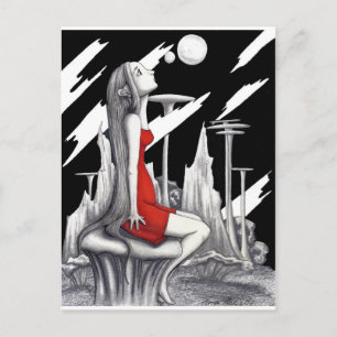 seltsame Welt Postkarte