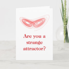 Seltsamer Attraktor - Physik-Math Joke Valentine Feiertagskarte