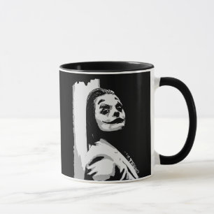 Seltsamer Clown lächelnd Tasse