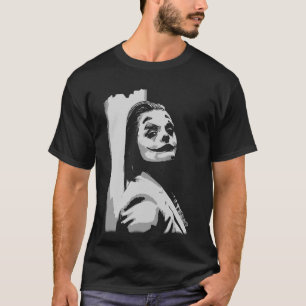 Seltsamer, gruseliger Clown lächelnder T - Shirt