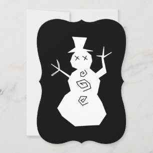 + Seltsamer Snowman + Einladung
