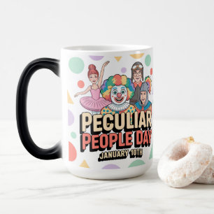 Seltsamer Tag der Menschen Morphing-Mug Verwandlungstasse