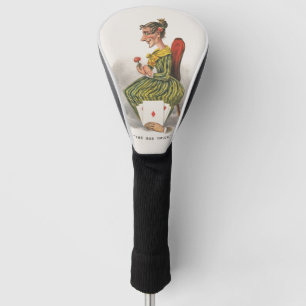 Seltsamer Trick viktorianische Karikatur gestreift Golf Headcover