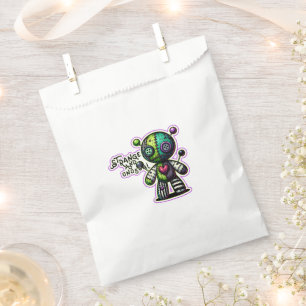 Seltsamer und ungewöhnlicher Lila Voodoo-Bär Geschenktütchen
