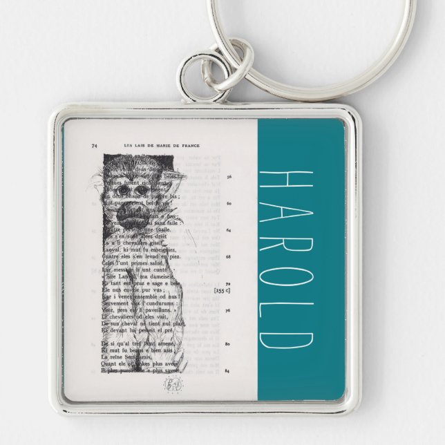 Seltsamer Zeichn für das Affenjahr 2016 Personalis Schlüsselanhänger (Vorne)