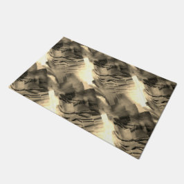 Seltsames abstraktes Mosaik mit Farbschock Fußmatte