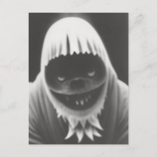 Seltsames Bizarre Monster Halloween Postkarte