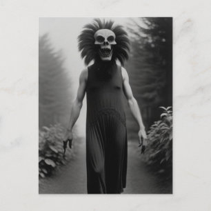 Seltsames Bizarre Monster Halloween Postkarte