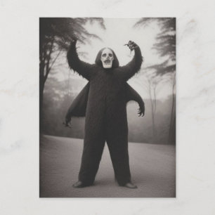 Seltsames Bizarre Monster Halloween Postkarte