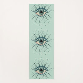 Seltsames blaues Auge mit Abstrakten psychedelisch Yogamatte