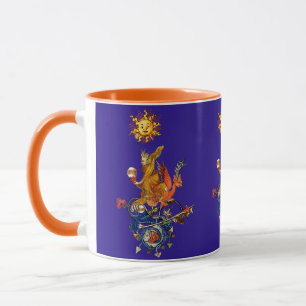 SELTSAMES MITTELALTERLICHES BESTIARIUM,ALCHEMIST,R TASSE