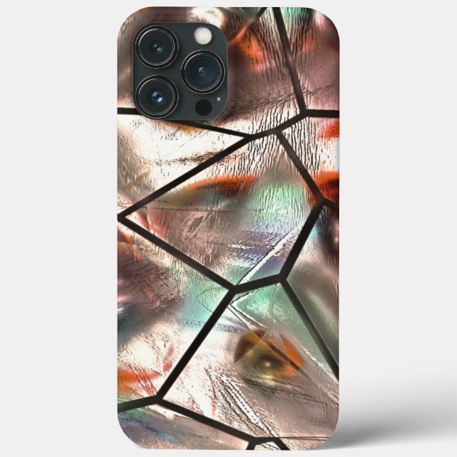 Seltsames Mosaik aus gefärbter und Perlglasstruktu Case-Mate iPhone Hülle (Rückseite)