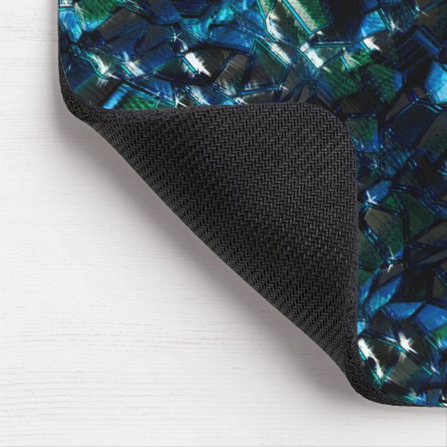 Seltsames Mosaik über dunklem Hintergrund und hell Mousepad (Ecke)
