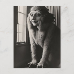 Seltsames Pet Halloween Postkarte