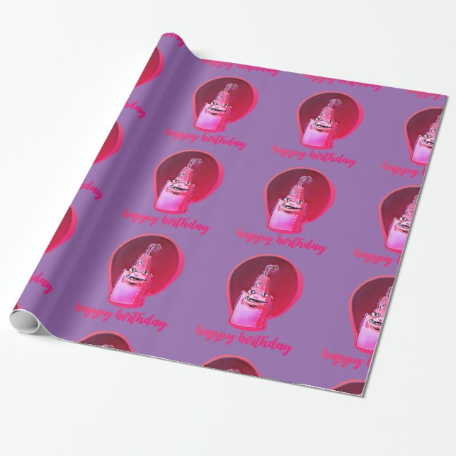 Seltsames sagt glücklichen Geburtstag Geschenkpapier (Ungerollt)