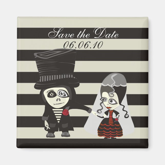 Seltsames Save the Date Magnet (Vorne)