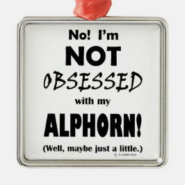 Seltsegnet Alphorn Ornament Aus Metall