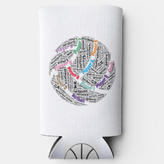 Seltzer kann sich individuell an das Netball-Team  Selters Dosenkühler