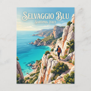 Selvaggio Blu Italien Postkarte