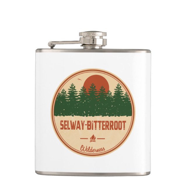 Selway-Bitterroot Wilderness Montana Idaho Flachmann (Vorderseite)