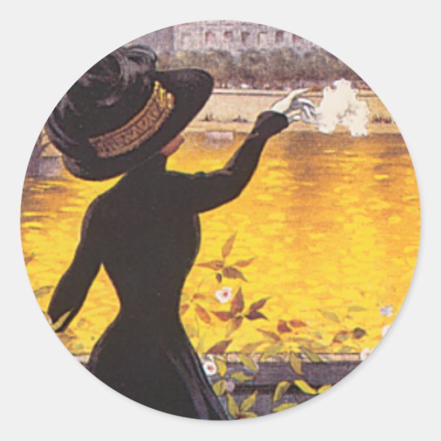 Semaine d'Aviation de Lyon Runder Aufkleber (Vorderseite)