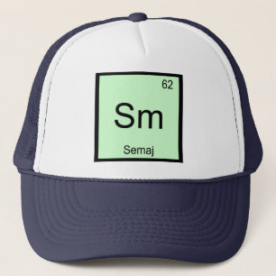 Semaj Name Chemie Element Periodensystem Truckerkappe