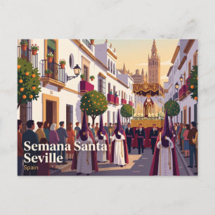 Semana Santa Sevilla Spanien Postkarte