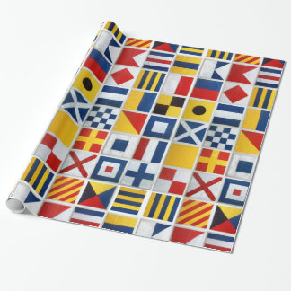Semaphor-Flaggen Geschenkpapier