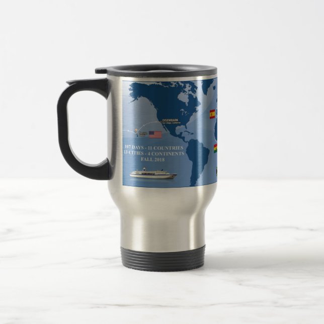 Semester an Seefall-Tasse 2018 Reisebecher (Links)